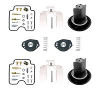 Kit de Carburateur Kit De Réparation Carburateur pour Yamaha Bulldog BT1100 5JN 2002-2006 BT 1100 avec Piston Flotteur Papillon des Gaz Et Diaphragme Carburetor réparation Rebuild(Ensemble 1)