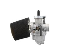 Kit de carburateur PE24mm 26mm 28mm 30mm avec gicleurs et filtre en mousse, compatible quads, pitbikes motos 100 à 250 cm3(PE26mmSport Set)