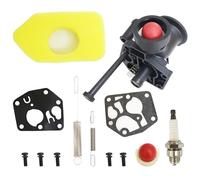 Kit de Carburateur pour Briggs & Stratton 499809 498809A 494406 Tondeuse à gazon filtre à air 698369 Ressort de régulateur 691859 692211 Membrane 795083 495770