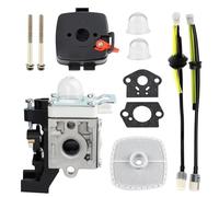 Kit de carburateur pour débroussailleuses SRM225, SRM225i, SRM225SB, SRM225U, GT225, GT225i, GT225L, GT225SF - Kit de remplacement de 11 pièces avec filtre à air, joints, mousse de carburant, conduite