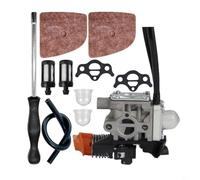 Kit de carburateur pour HL94 FS94R KM94R, mélangeur de carburant de rechange avec joints et lignes pour débroussailleuses, débroussailleuses et pièces de tondeuse à gazon, facile à installer