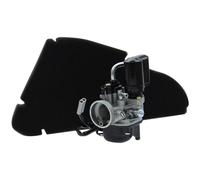 Kit de carburation : Carburateur YSN Sport 17,5mm avec E-Choke + Filtre à air Gilera Runner RMS Piaggio NRG MC2