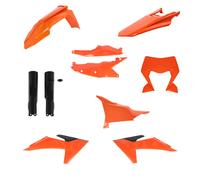 Kit De Carénage 10 Pièces ACERBIS Orange/Blanc Pour KTM 150 EXC 2024-2025