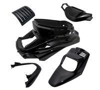 Kit d'habillage noir métallisé 5 pièces pour MBK Booster -2004, Yamaha BWS -2004