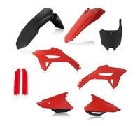 Kit De Carénage 9 Pièces ACERBIS Noir/Rouge Pour Honda 450 CRF R 2021-2024
