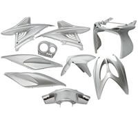 Kit de carénage 9 pièces Edge pour Yamaha Aerox jusqu'au modèle 2014 - Argent métallisé
