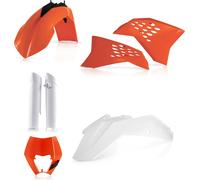 Kit de carénage ACERBIS 7 pièces modèle 2011 orange/blanc pour KTM