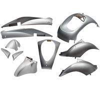 Kit de carénage Edge 10 pièces pour Sym Mio - Argent métallisé