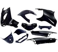 Kit de carénage Edge 11 pièces pour Aprilia SR de 1997 à 2004 - Noir métallisé