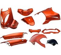 Kit de carénage Edge 11 pièces pour modèles Aprilia SR fabriqués entre 1997 et 2004 - orange métallisé