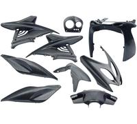 Kit de carénage Edge 9 pièces pour Yamaha Aerox jusqu'à 2014 - Aspect carbone
