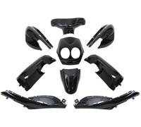 Kit de carénage Edge 9 pièces pour Yamaha Neo's 2T/4T de 2008 à 2011 - noir métallisé