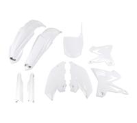 Kit de carénage UFO PLAST 9 pièces avec protège-fourche blanc OEM