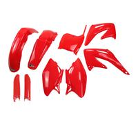 Kit de carénage UFO PLAST 9 pièces avec protège-fourche rouge OEM 00-26