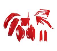 Kit de carénage UFO PLAST 9 pièces avec protège-fourche rouge OEM 00-26