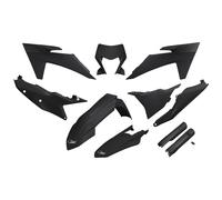 Kit de carénage UFO PLAST en 10 pièces avec protège-fourche noir