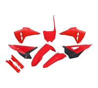 Kit de carénage UFO PLAST en 9 pièces avec protège-fourche rouge/noir
