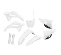 Kit de carénage UFO PLAST jeu de 9 pièces avec protège-fourche blanc OEM