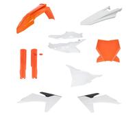 Kit De Carénages 10 Pièces ACERBIS Orange/Blanc Pour KTM 250 SX 2T 2023-2024