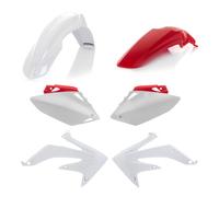 Kit De Carénages 6 Pièces ACERBIS Rouge/Blanc Pour Honda 450 CRF R 2007-2008