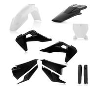 Kit De Carénages Plastiques Noir/Blanc Husqvarna FC 250 2019-2022