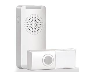 Kit de carillon sans fil HX Walk, système HX, clip de ceinture pour l'utilisation mobile et signal d'appel optique, en couleur argent