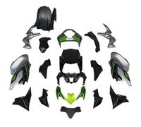 Kit de carrosserie ABS peint pour Kawasaki Z900 ZR900 2020-2024 - Panneaux latéraux (gris)