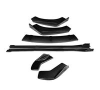 Kit De Carrosserie d'angle D'enveloppe Arrière D'extensions De Jupes Latérales De Becquet De Lèvre De Séparateurs De Pare-Chocs Avant De Voiture pour Scirocco R 2009-2016(Carbon Fiber Look)