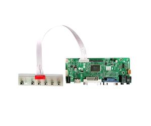 Kit de carte contrôleur LCD, compatible avec borne Arcade1Up, compatible avec Raspberry Pi DV170YGZ-N10 et DV170YGM-N10, compatible HDMI, VGA et DVI(Without HDMI cable)