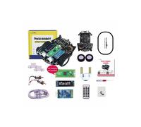 Kit de carte de développement pour voiture intelligente Yahboom, compatible avec Raspberry Pi Pico (voiture robot Pico) : Cadeau surprise robot Pico
