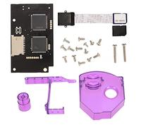 Kit de Carte de Lecteur Optique pour Dreamcast, Remplacement de Carte V5.15b avec Kit de Montage de Carte à Distance pour Dreamcast VA1 avec Carte Mémoire 64 Go (Violet)