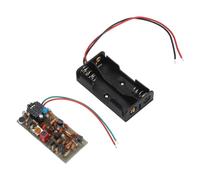 Kit de Carte émetteur FM, Kit de Module émetteur de Microphone sans Fil à Volume Réglable, alimenté par Pile AA