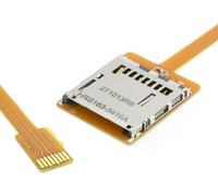 Kit De Carte Mémoire Micro Sd Tf Mâle Vers Sd Femelle, Extension De Câble Plat Fpc 10 Cm[LOT6241230]