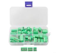 Kit de carte PCB, connecteur de bornier à vis pour Arduino, kit de 50 connecteurs à vis enfichables pour GPIO, 2/3/4 broches, pas de 5 mm, 150 V 6 A, facile à utiliser pour le prototypage du contrôle