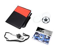 Kit De Carte Rouge Et Jaune,Outils D'arbitre De Football Avec Brassard De Capitaine De Football,Pièce De Sifflet,Sac En Cuir,Papier Crayon,1 Ensemble -1set -B