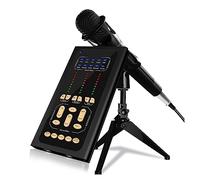 Kit de Carte Son, Microphone à condensateur Studio et Carte Son USB changeur de Voix Interface de mixage Carte Son for Ordinateur PC Enregistrement de Chant