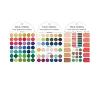 Kit de cartes de couleurs pour palettes de couleurs, modèle d'analyse des | Guide de couleur portable à assortir pour studio, garde-robe, shopping, voyage, maquillage quotidien