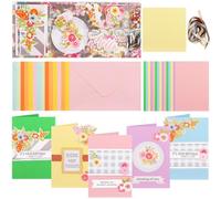 Kit de cartes de vœux à faire soi-même, cartes en papier avec enveloppes, kit complet pour créer des invitations personnalisées