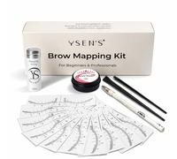 Kit de Cartographie des Sourcils Professionnel - Fil de Cartographie 30m, Pâte Blanche Sourcils 20g,Règle Sourcils,Crayon et Pinceaux Biseautés pour Design Sourcils | Microblading, Henné et Teinture