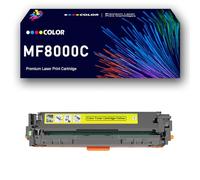 Kit de Cartouches de Toner Couleur MF8000C (Noir/Cyan/Magenta/Jaune) Compatible avec Les imprimantes Multifonctions Canon MF8000C, MF8200C, MF8050cw, MF8080CW et MF8050N,Yellow-1Pack