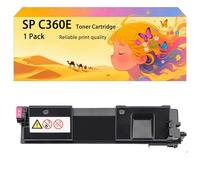 Kit de cartouches de toner haute capacité compatible 408188 408189 408190 408191 fonctionne pour Ricoh les imprimantes SP-C360DNw SP-C360SFNw SP-C360SNw couleurs vives à haut rendement 1*Yellow