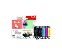 Kit de cartouches d'encre - PEACH - PI100-140 - Pack 5 multi-couleurs - Compat. Canon PGI-525/CLI-526 - Haute capacité