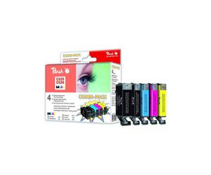 Kit de cartouches d'encre - PEACH - PI100-140 - Pack 5 multi-couleurs - Compat. Canon PGI-525/CLI-526 - Haute capacité