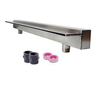 Kit de cascade avec tuyau ondulé pour extérieur, cascade fine de 150 cm, fontaine murale pour bassin et étang extérieur, idéale pour créer de superbes jeux d'eau dans les jardins d'hôtels et