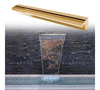 Kit de cascade de déversement en acier inoxydable de 183 cm pour jardin, terrasse, patio, spa - Longueurs durables et personnalisables pour de superbes affichages d'eau