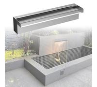 Kit de cascade d'extérieur pour bassin et piscine, améliore l'esthétique et la filtration avec construction en acier inoxydable