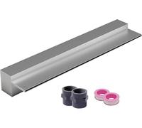 Kit de cascade pour étangs de jardin, boîte murale encastrée avec connecteur de tuyau et grille, largeur personnalisée (argenté, 180 cm)