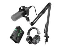 Kit De Casque Mixage Audio Microphone Podcast Avec Bras Flèche For PC, Studio D'enregistrement Pour Captation Sonore Claire(K688CT-H8-Ampli1-L9)