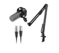 Kit De Casque Mixage Audio Microphone Podcast Avec Bras Flèche For PC, Studio D'enregistrement Pour Captation Sonore Claire(K688CT - L9)
