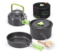 Kit de Casserole Camping Portable Casseroles de Camping Pliables Camping Ustensiles Complets Aluminium pour Camping Pêche